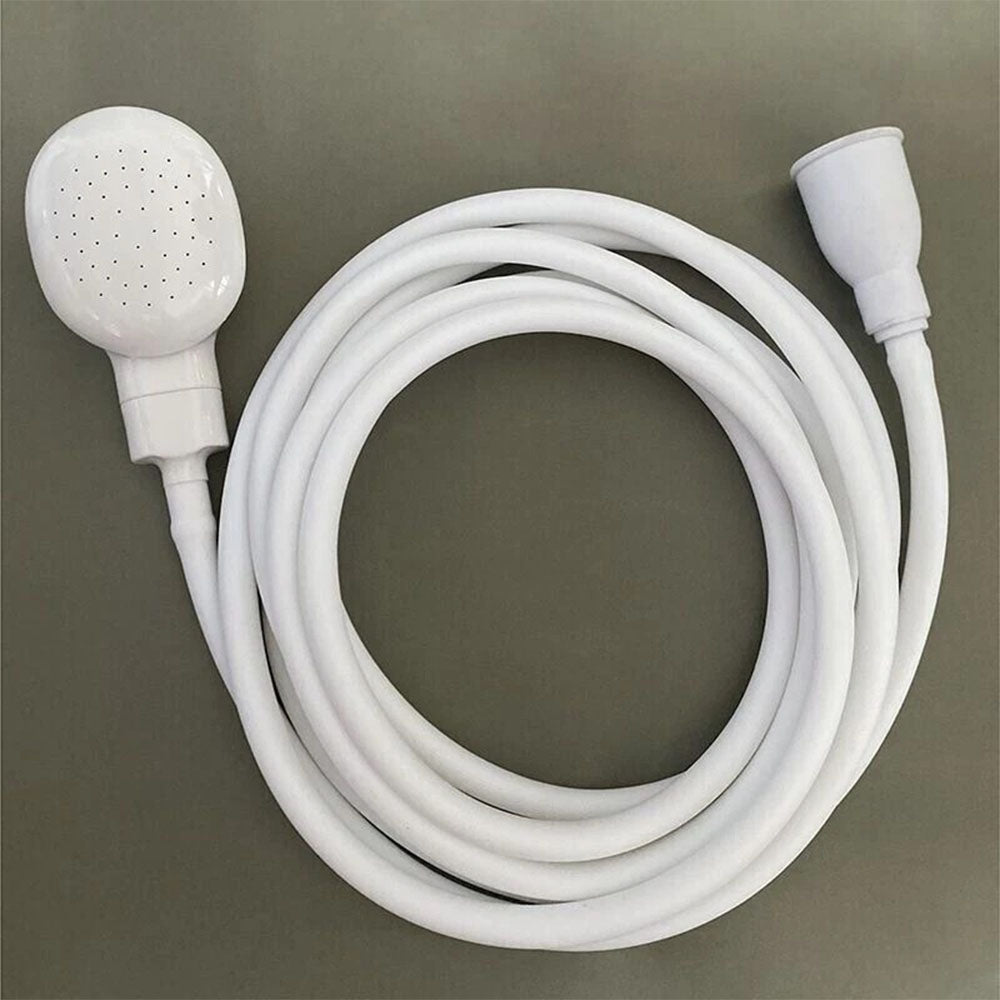 5m Push-On Spray Shower Head Bath Sink Tap Attachment Hose Soft Tube Pet Kids