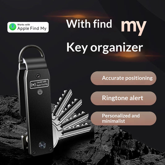 The Aluminum Alloy Smart Keychain Has A Built-in FindMy Positioning Chip For Location Tracking