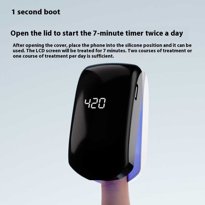 UV Onychomycosis Laser Light Fungus Cleaning Quick-drying UV Lamp Onychomycosis Auxiliary Care Equipment