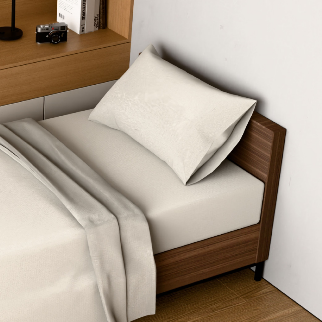 Bedding Twin Bed Sheets Set - 3 Piece Bedding - Brushed Microfiber - Shrinkage And Fade Resistant - Easy Care Twin, White