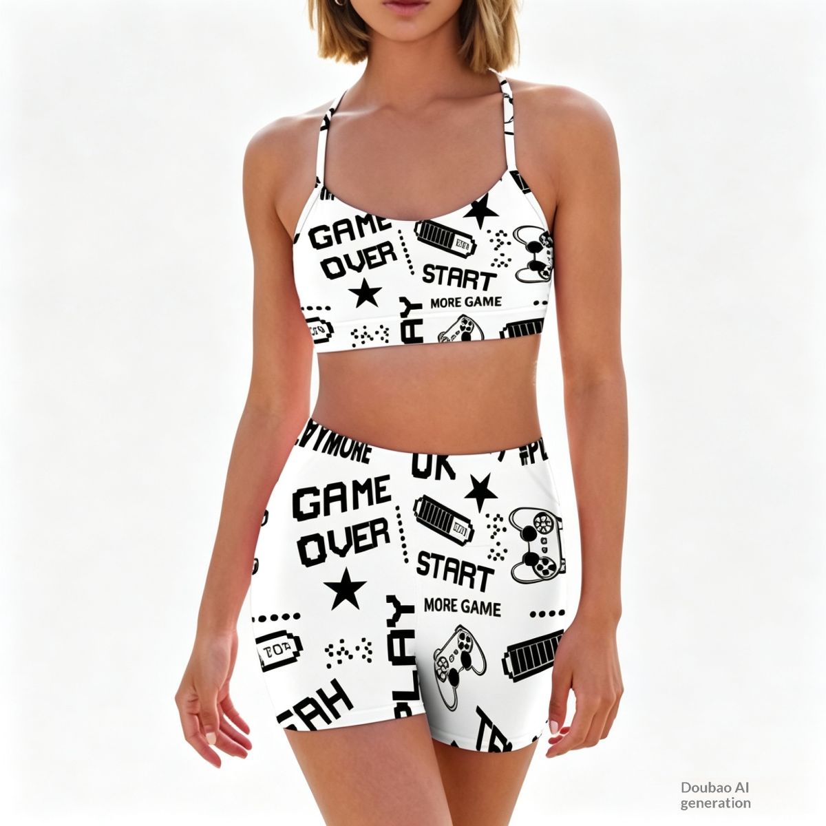 Latest Fashionable Printed High-Elastic Yoga Sports Vest