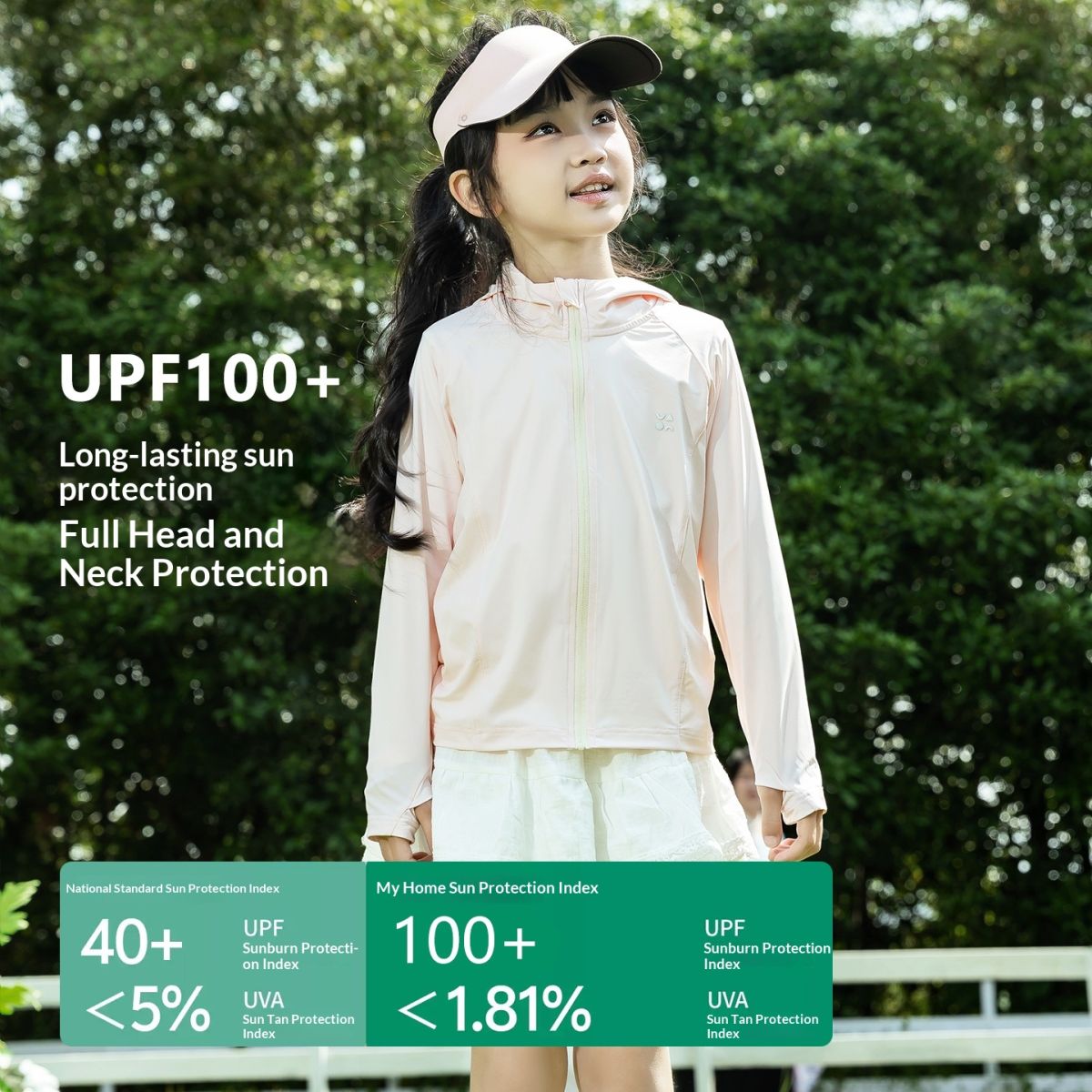 Summer Lightweight Ice Silk Cooling, Breathable Childrens Sun Protective Clothing