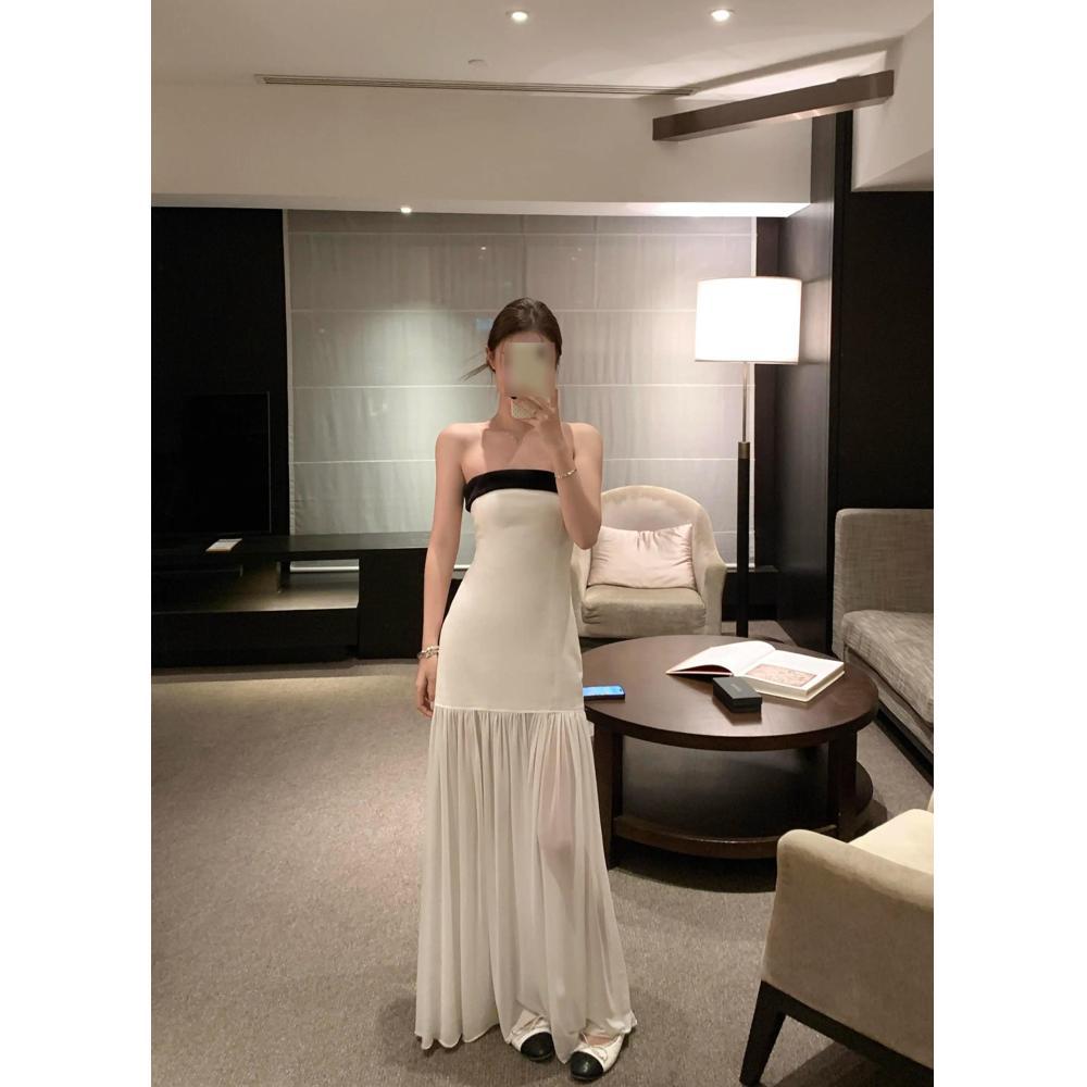 Bowknot Beauty Back Sleeveless Tube Top Dress Women