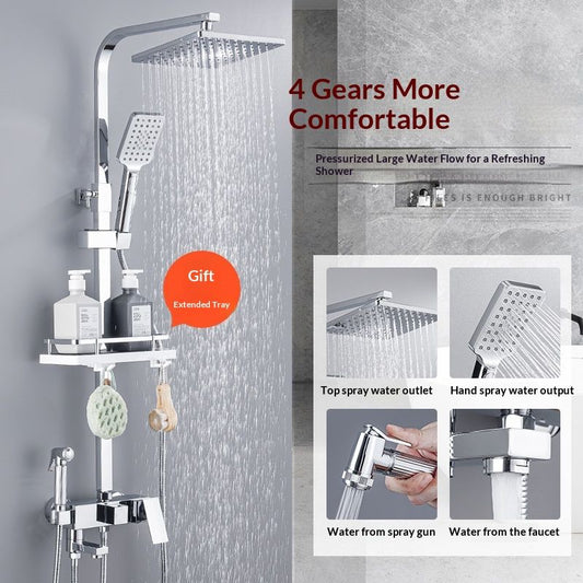 All-Copper Pressurized Shower Set For Home Use