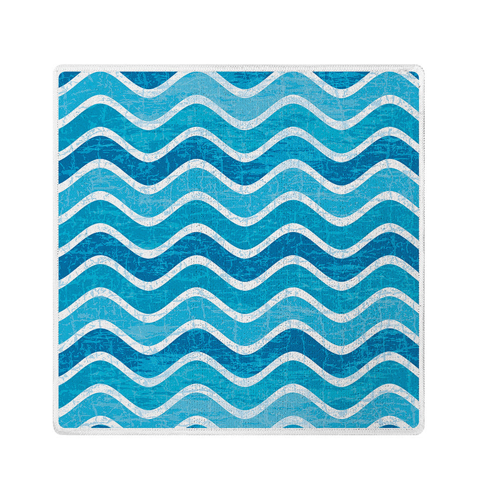Printed Microfiber Kitchen Cleaning Cloth Small Square Towel