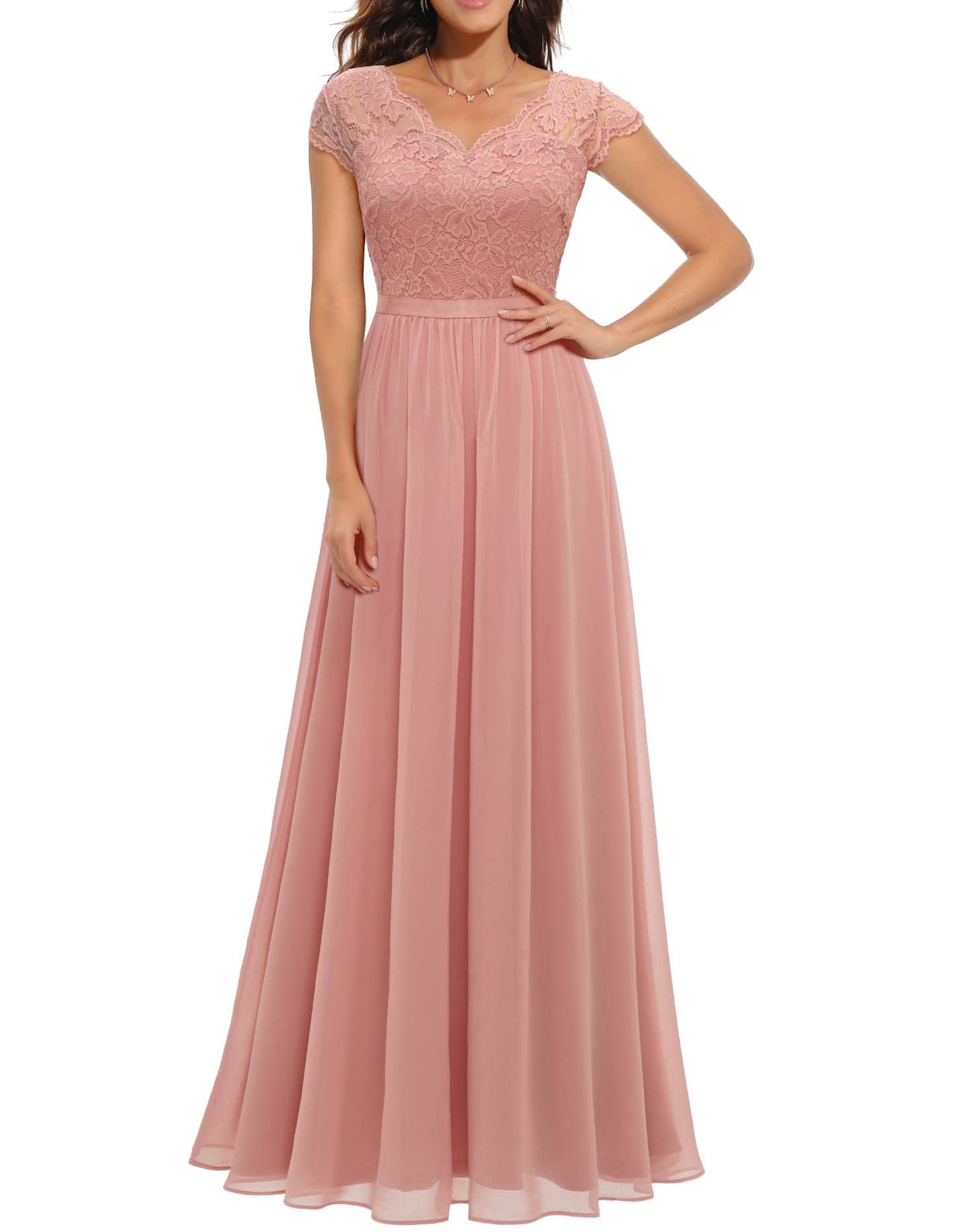 Best Seller Dress Lace Long Patchwork Waist-tight Noble Dress