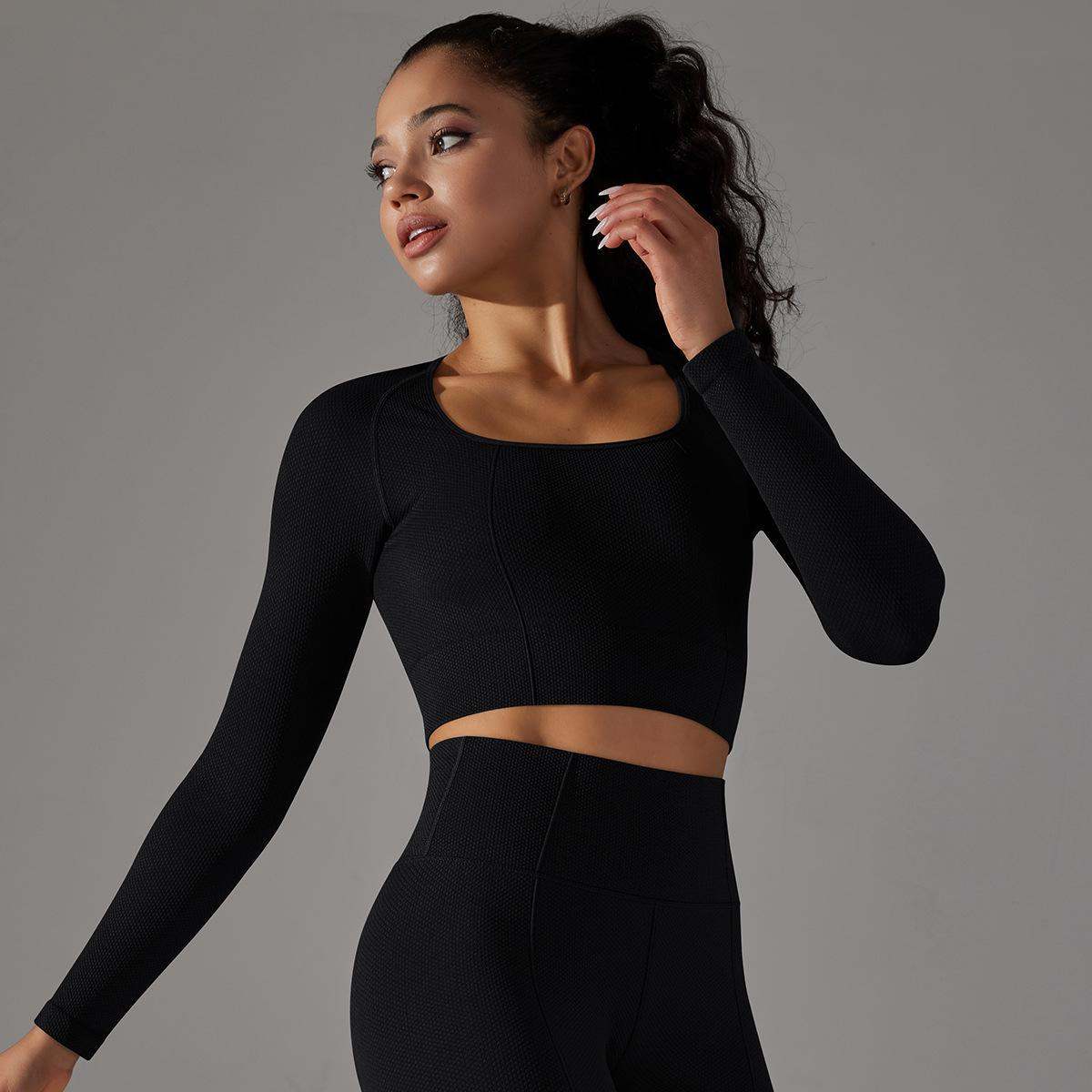 Knitted Long Sleeve Yoga Wear