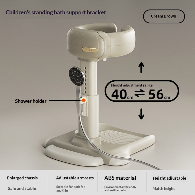 Baby Standing Bath Support With Handrails