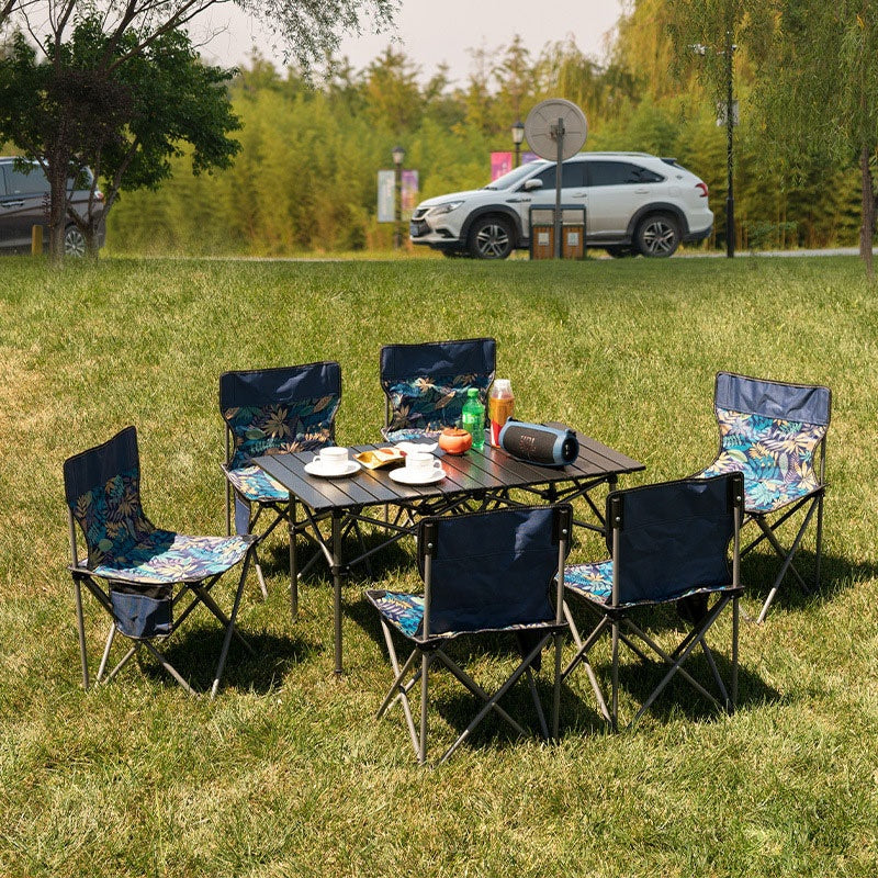 Wholesale Outdoor Folding Table Metal Roll Up Portable