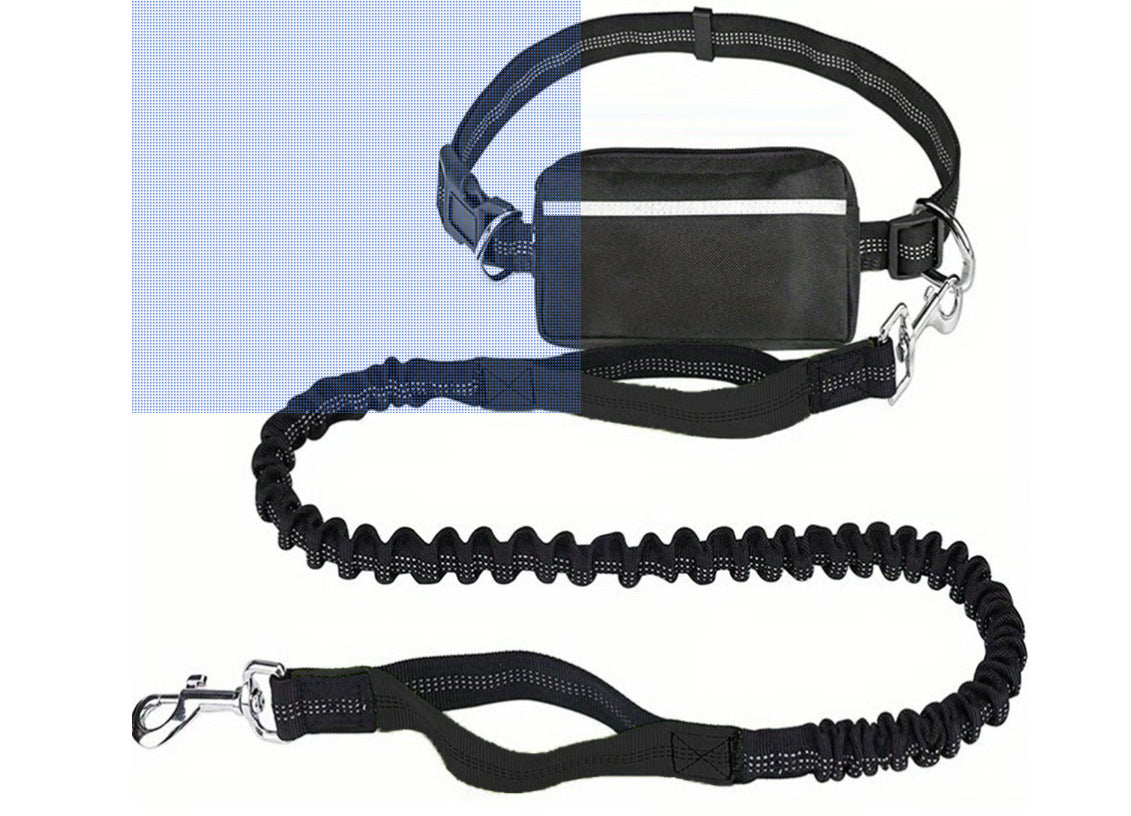 Reflective Pet Running Leash Waist Pack Set