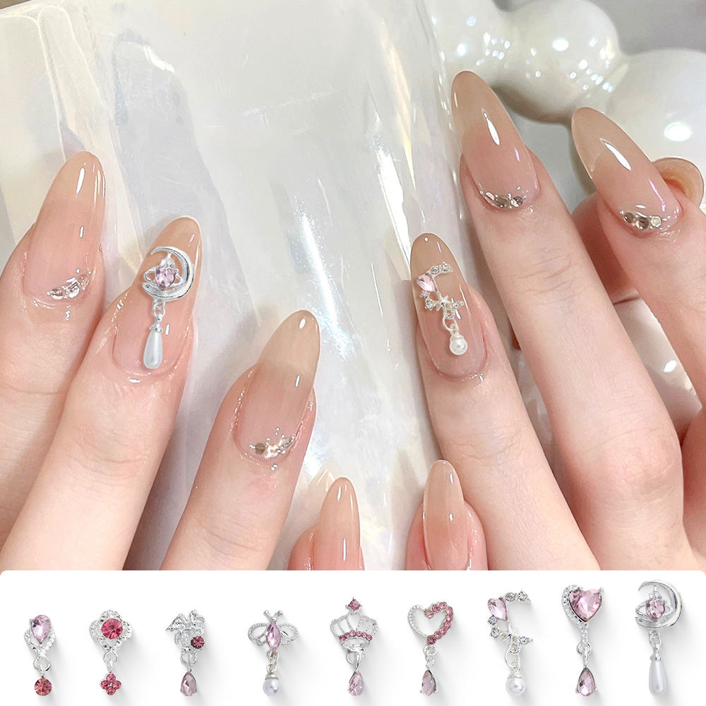 Loving-Heart Cross Nail Art Accessories