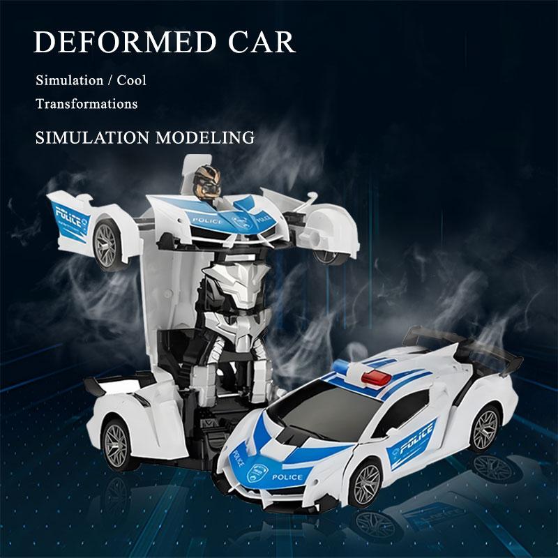 Multifunctional Transforming Vehicle Toy  Racing And Robot Modes  Perfect Gift For Kids