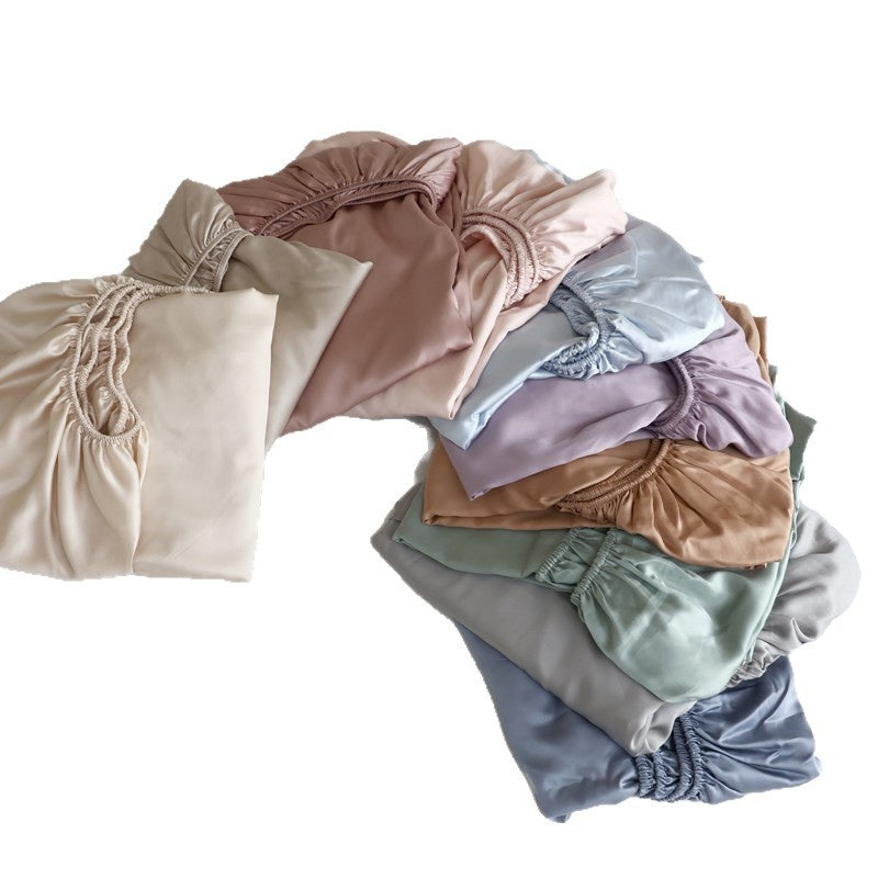 Premium Tencel Fitted Sheet Single Piece Cool-to-the-touch For Summer Bare-sleeping