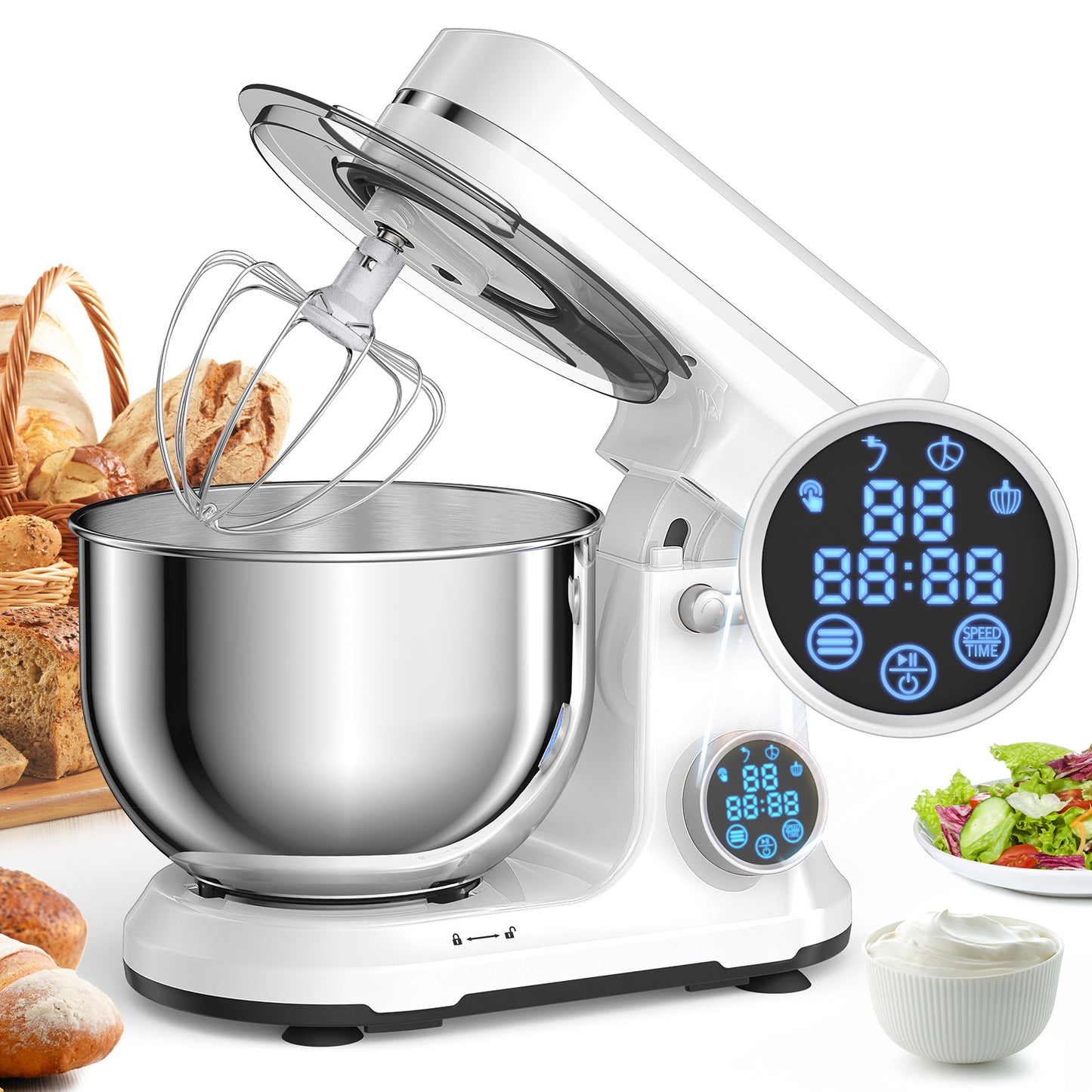 DC Mute Flour-mixing Machine 5L Smart Flour-mixing Machine