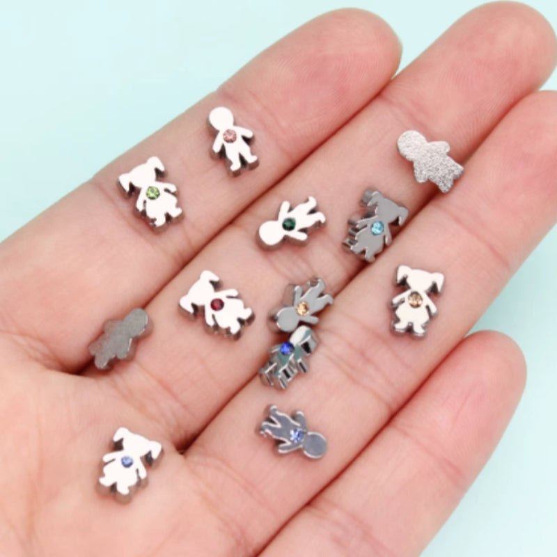 Alloy Rhinestone Small Accessories DIY Glass Photo Box