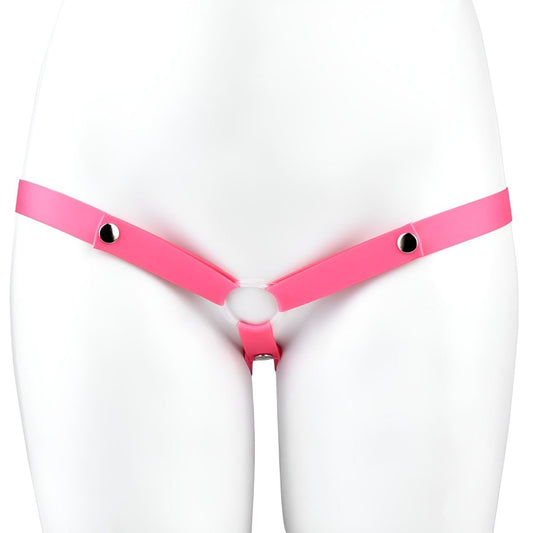 Outward Wearing Accessories With Elastic Buttons, Adjustable Elastic Band, Chastity Lock