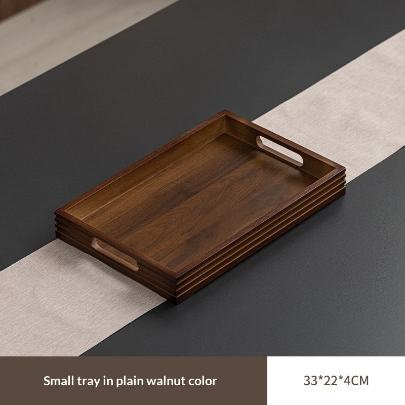 Bamboo Cloud-Shaped Ruyi-Style Multi-Functional Dinner And Tea Tray