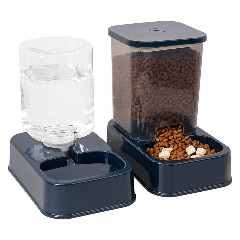 Cat Dog Bowl Food And Water Dispenser Automatic Dual-bowl Feeder Feeding Pet Supplies
