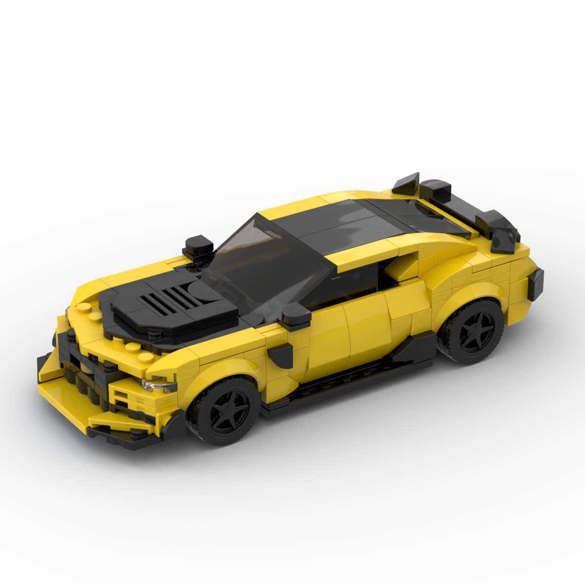 Creative Building Blocks Muscle Car Educational Assembled Toys