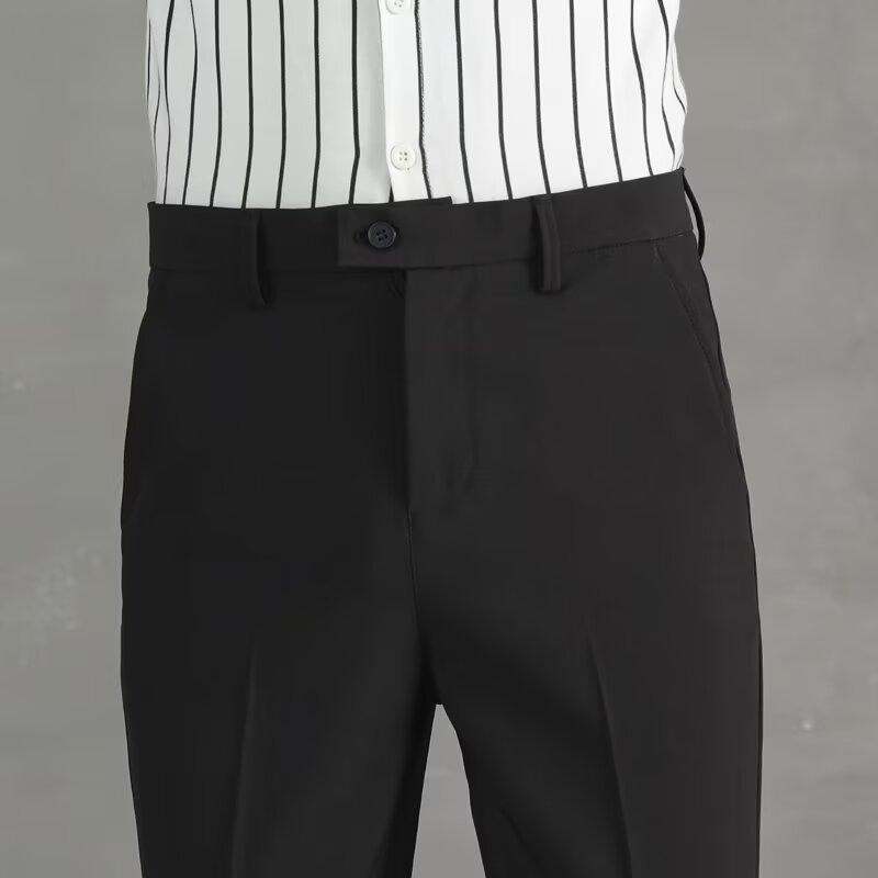 Korean Casual Ankle-length Suit Pants Men