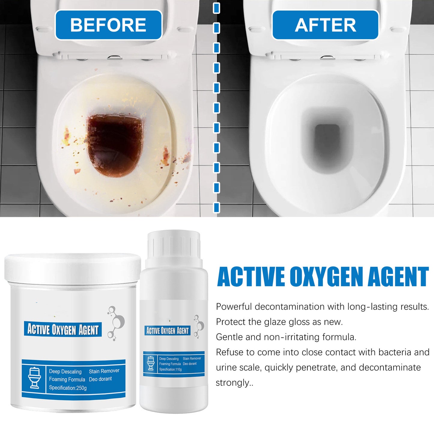 Toilet Active Oxygen Household Scale Cleaning Agent
