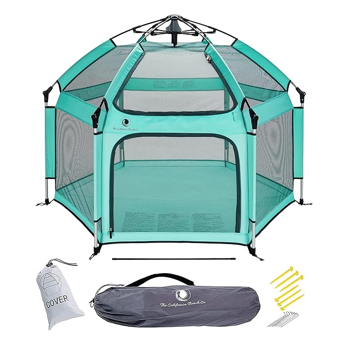 POP 'N GO PLAYPEN - Indoor & Outdoor Baby Playpen for Babies and Toddlers - Baby Beach Tent, Foldable, Portable W/Canopy, ...