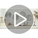 Hicarer 4 Pcs 12 Inch Metal Wall Art Decor Sunburst Hanging Metal Artwork Decor Wall Art Decorations for Home Living Room ...