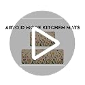 Artoid Mode Lavender Tulip Spring Kitchen Mats Set of 2, Seasonal Flower Summer Home Decor Low-Profile Kitchen Rugs for Fl...