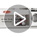 Ukeetap Multi-Purpose Pull-Out Storage Organizers, Under Sink/Cabinet Organizers and Storage for Bathroom & Kitchen, Blac...