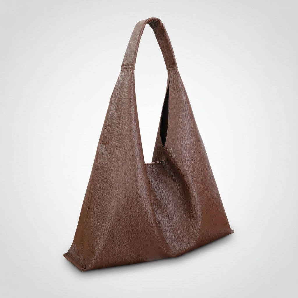 Minimalist Single-shoulder Bag, Large Capacity, Top-grain Leather, 2026 New Small Boutique Soft Leather Underarm Tote Bag For Women, Genuine Leather Large Bag