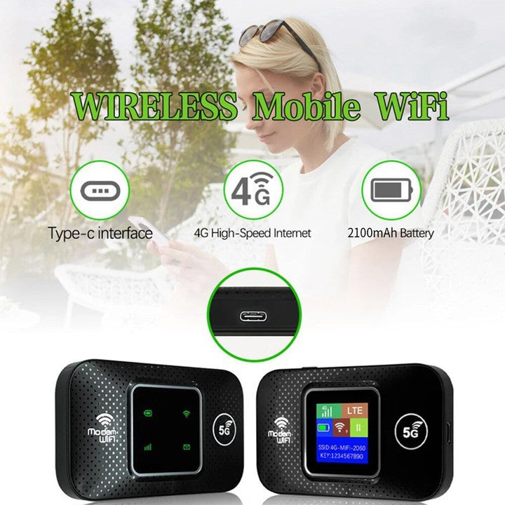 Portable Unlocked 5G LTE Wireless WiFi Router Mobile Broadband LCD MIFI Hotspot UK