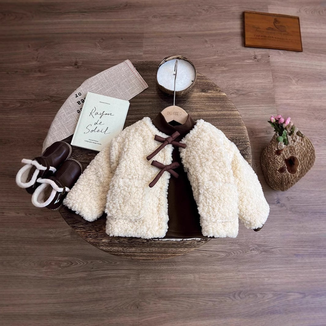 Girls' Coat Autumn And Winter New Korean Style Furry