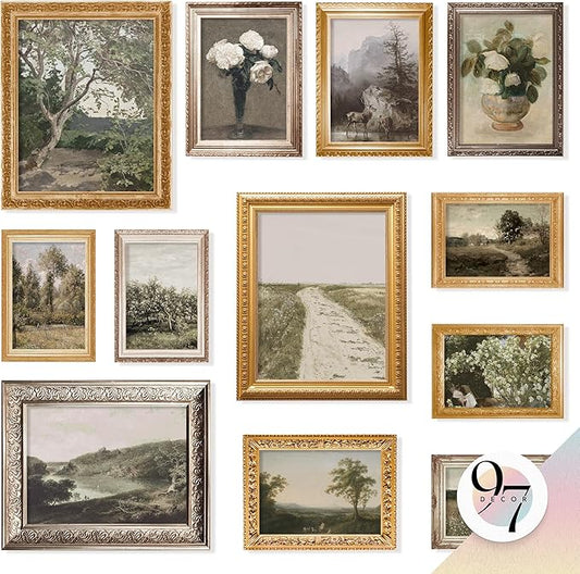 97 Decor French Country Wall Art Decor - Vintage Wall Art Prints, Cottagecore Wall Decor Vintage Botanical Print, Nature P...