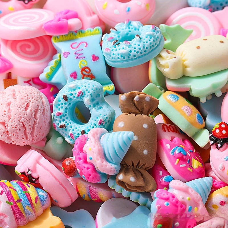 Cartoon Candy Ice Cream Donut Ornament Accessories