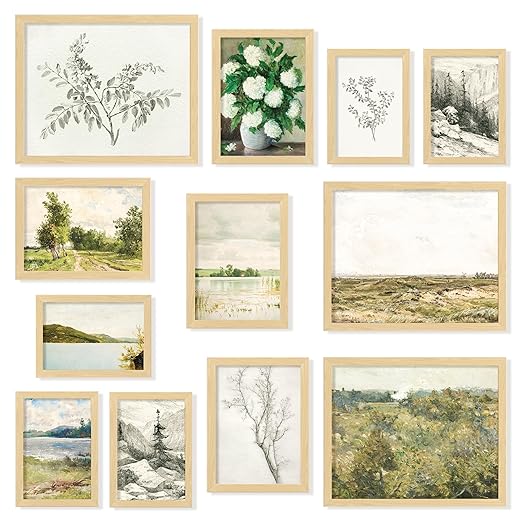 97 Decor Vintage French Country Decor - Vintage Posters, French Farmhouse Gallery Wall Art Prints, Moody Floral Botanical ...