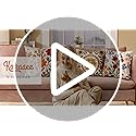 Kokaaee Embroidered Throw Pillow Cover 18x18 Inch - Spring Summer Boho Decorative Pillow Cover with Zipper for Living Room...