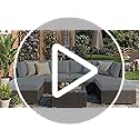 hyha Waterproof Outdoor Cushion Covers for Patio Furniture, Stretch Patio Chair Cushion Slipcovers, Coated UV Resistant Re...