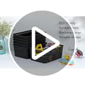 Plastic Storage Baskets 6 Pack Sturdy Storage Organizer Basket Woven Plastic Storage Bins for Shelves,Closet,Countertops, ...