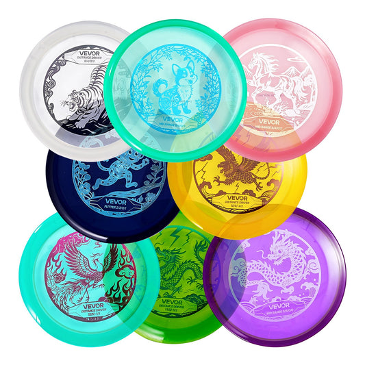 Disc Golf Set, 8 Pack Disc Golf Starter Set, Beginners Flying Discs For Full-Body Strength Training, With Putter, Mid-Range, Driver, PDGA Approved, For Outdoor Backyard, Lawn, Beach, And Park