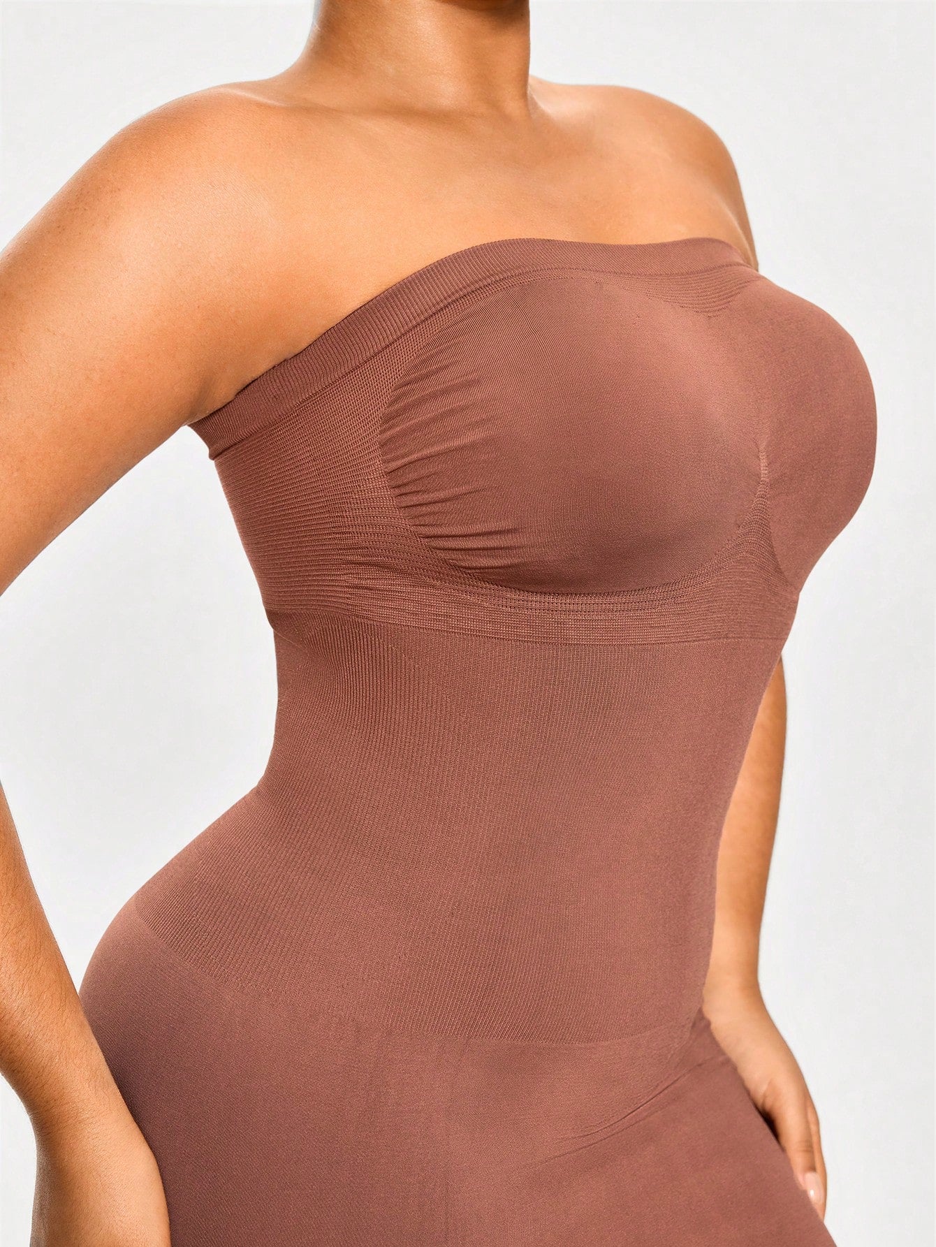 Strapless Full Body Shapewear Bodysuit Bust Lift Tummy Waist Control Natural Butt-Lift