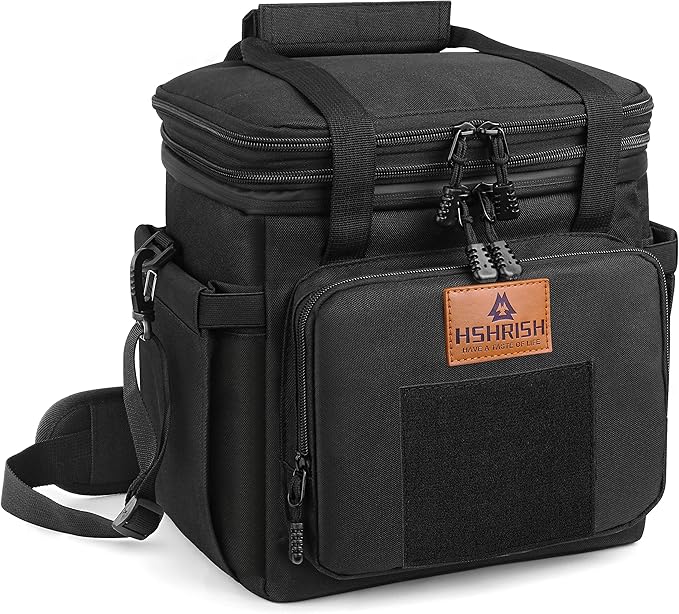 HSHRISH Lunch Box for men, Large Expandable Insulated Lunch Bag, Durable Waterproof Leakproof Tactical Cooler Bag for Adul...