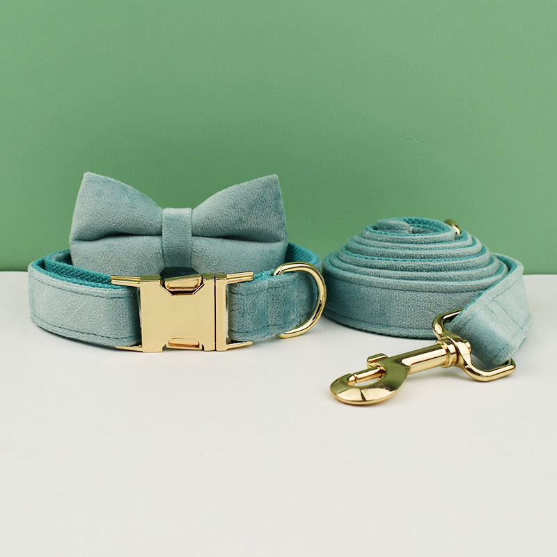 Lake Green New-Style Dog Pet Collar And Leash