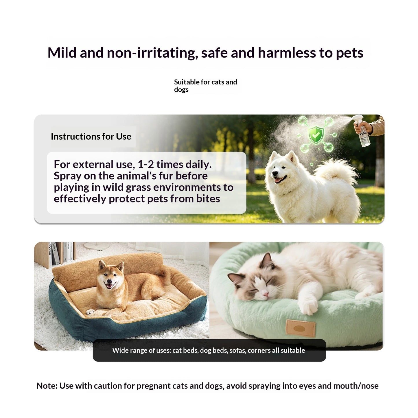 Pet Outdoor Protective Spray For Dog Walking