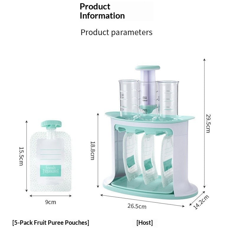 Manual Baby Food Storage Bags For Complementary Feeding