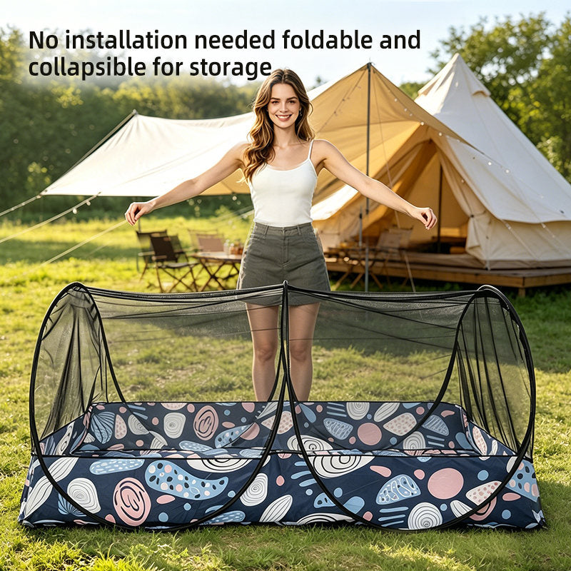 Instant Set Up Camo Mosquito Net Tent Portable Foldable Anti-Mosquito Bed Canopy For Outdoor Camping, Hiking,Travel, Hotel, Office