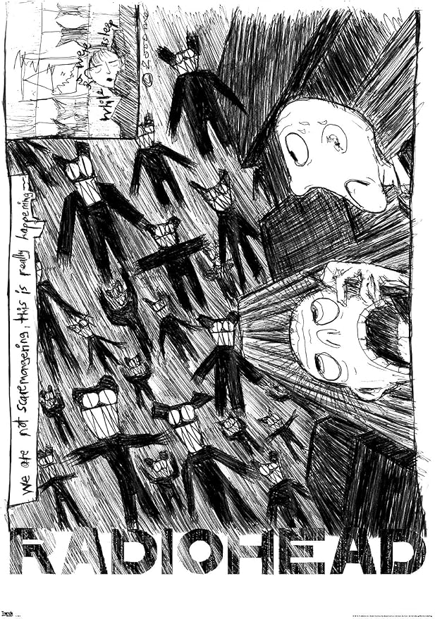Trends International Radiohead - Scribble Wall Poster, 22.375" x 34", Unframed Version