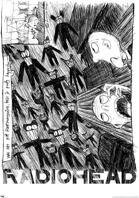Trends International Radiohead - Scribble Wall Poster, 22.375" x 34", Unframed Version