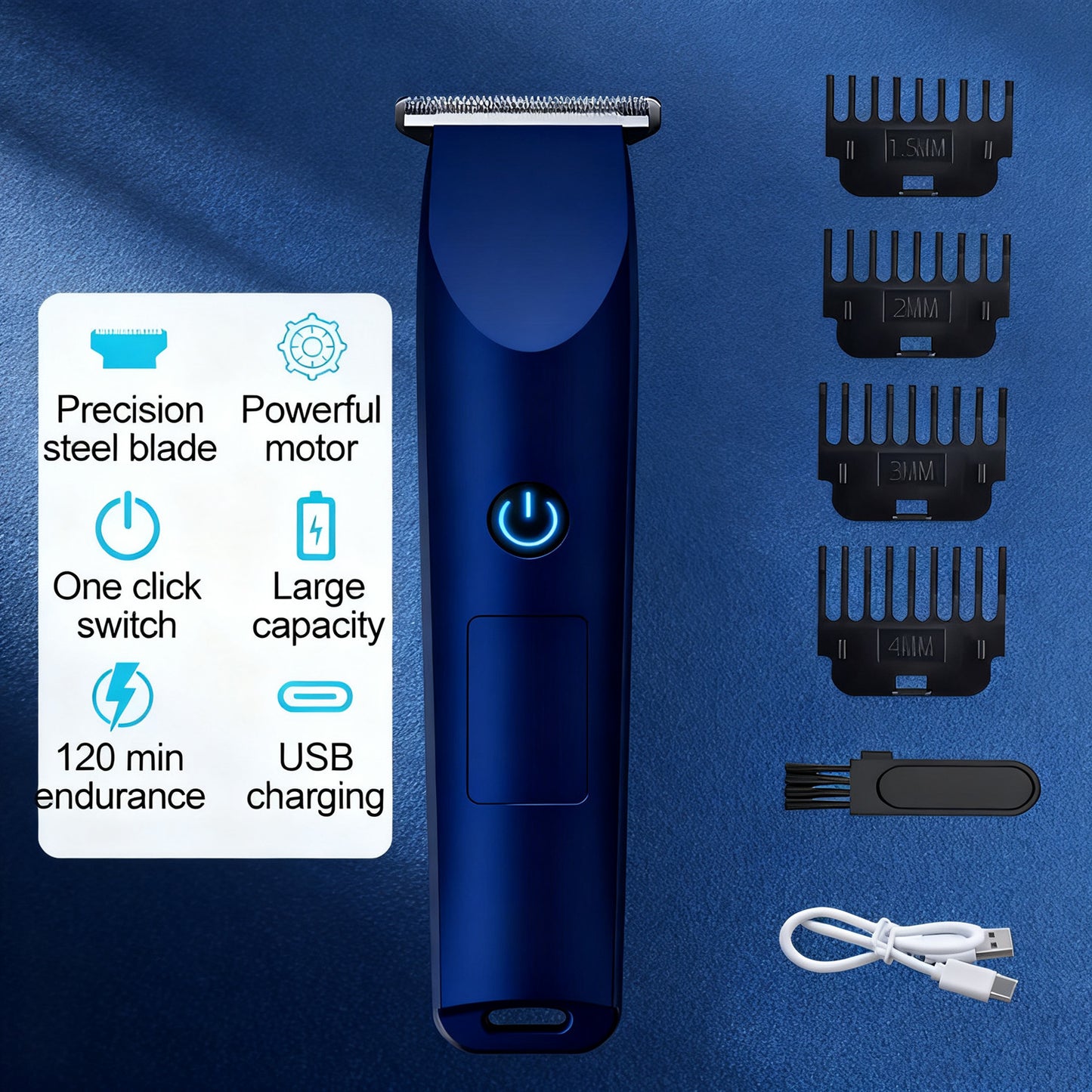 Hair Clippers Beard Trimmer Cutting For Men's Cordless Barber Shaving Machine
