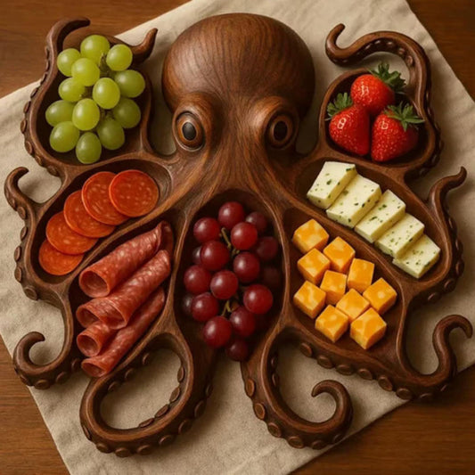 Octopus Cooked Food Platter Kitchen