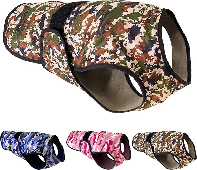 LUCOLOVE Dog Cooling Vest - 2-Layer Cooling with Soft Microfiber Fabric - Lightweight, Adjustable and Comfortable - UV Pro...